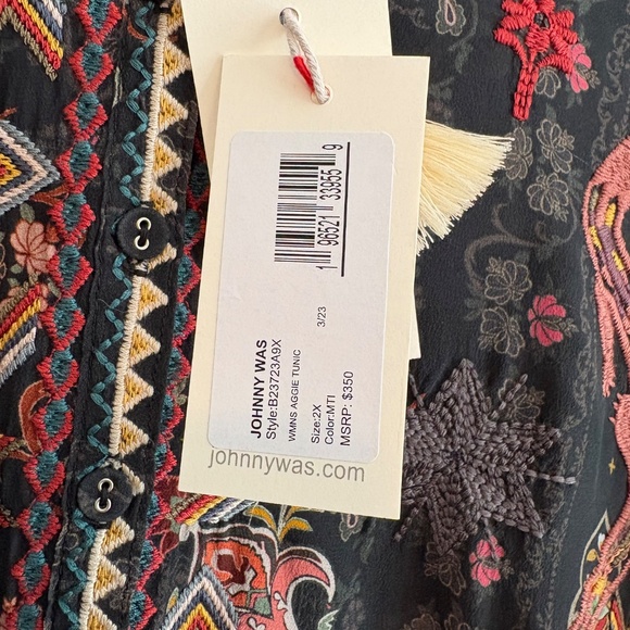 Johnny Was GILA TUNIC ‑ AGGIE 2X - Picture 4 of 8